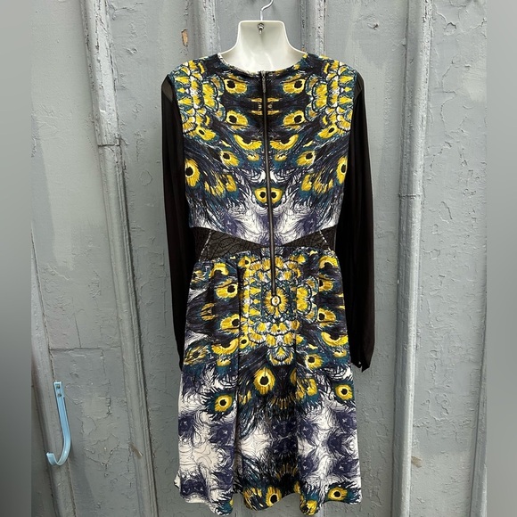 Nicole Richie for Impulse pleated patterned dress, size 8 - Picture 5 of 13